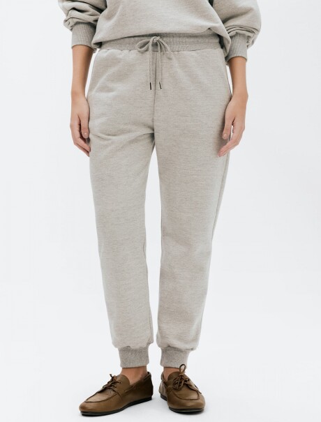 PANTALÓN BABUCHA DE ALGODÓN BEIGE