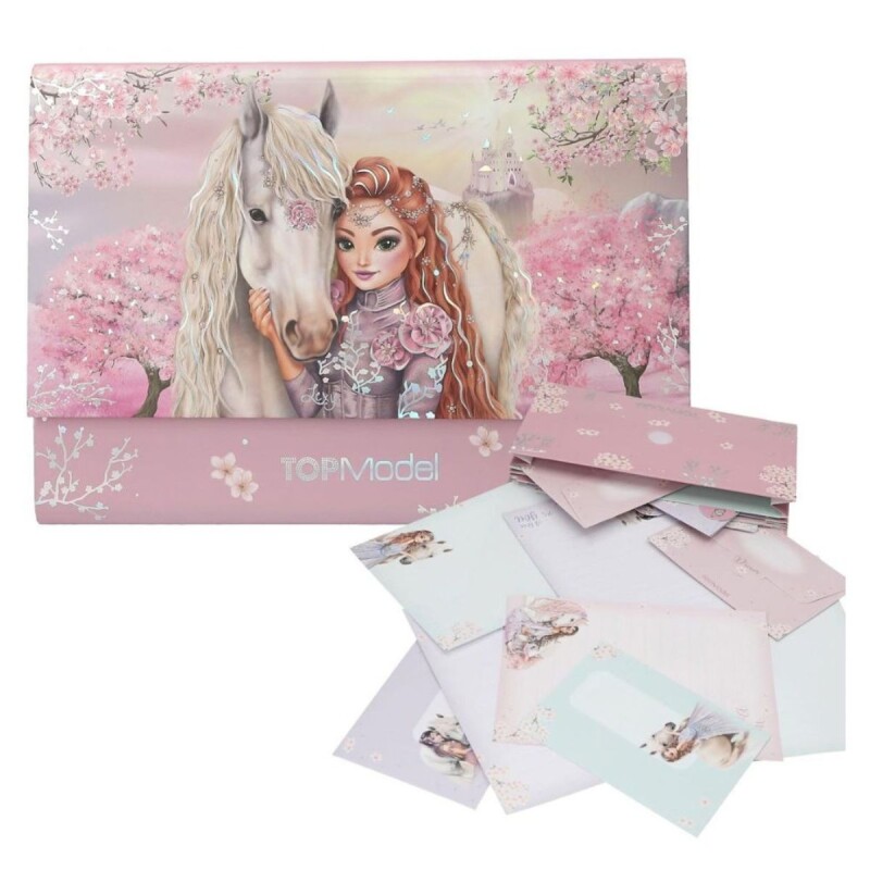 ARCHIVADOR Carpeta Archivadora Infantil Con Notas Y Sobres Top Model - Viva Violet