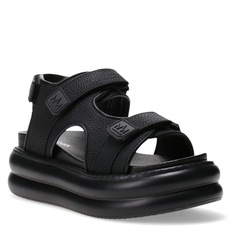 Sandalias de Mujer Miss Carol MANAROLA con tiras con velcro Negro