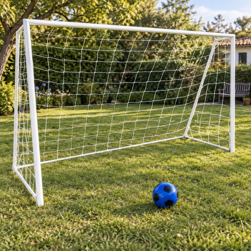 Arco de fútbol 5 de 3 × 2 m con red y pelota Arco de fútbol 5 de 3 × 2 m con red y pelota