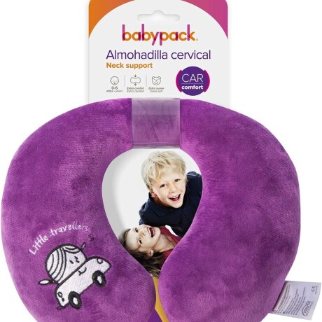 Almohadilla de viaje para niños purpura