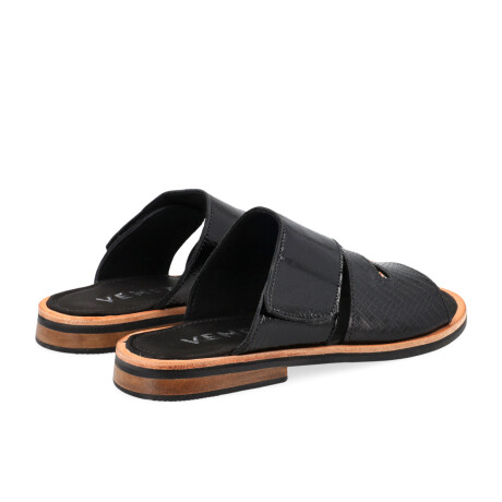 SANDALIAS VENET - CUERO ORLEANS NEGRO