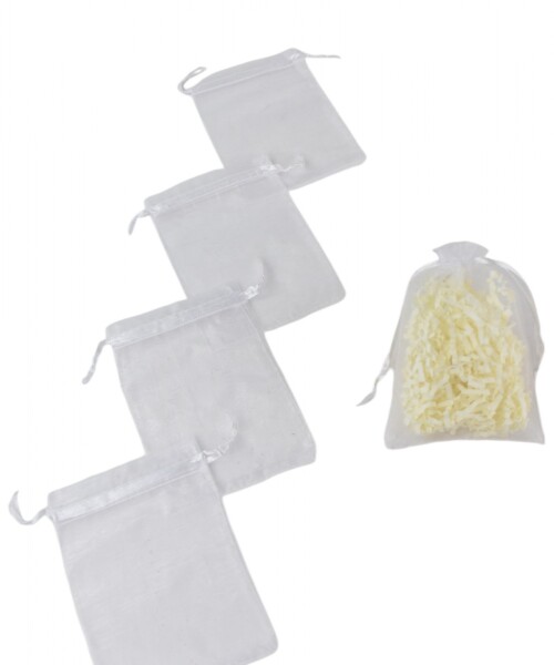 Pack x 100 - Bolsas organza 9x15 cm BLANCO