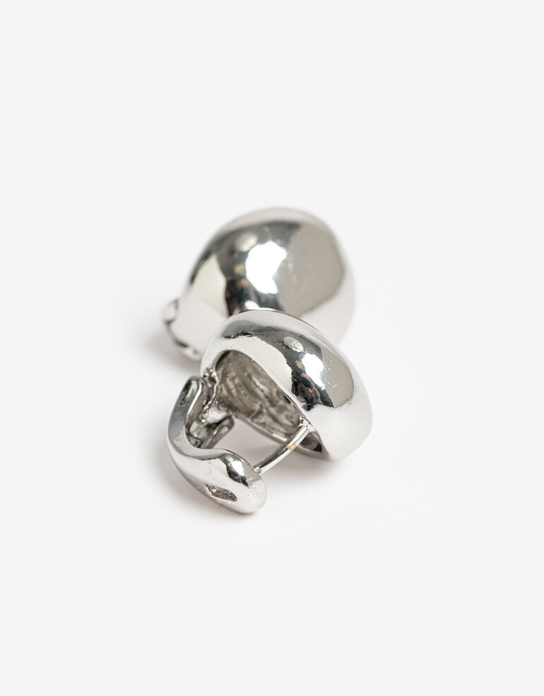 Aros Pasantes Metal Aros Pasantes Metal Bold - Plateado Rodio