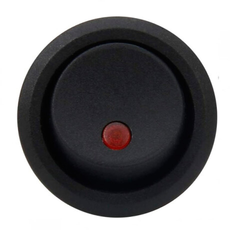 LLAVE BOTON TABLERO - MINI ON-OFF REDONDA ROJA - LLAVE BOTON TABLERO - MINI ON-OFF REDONDA ROJA -