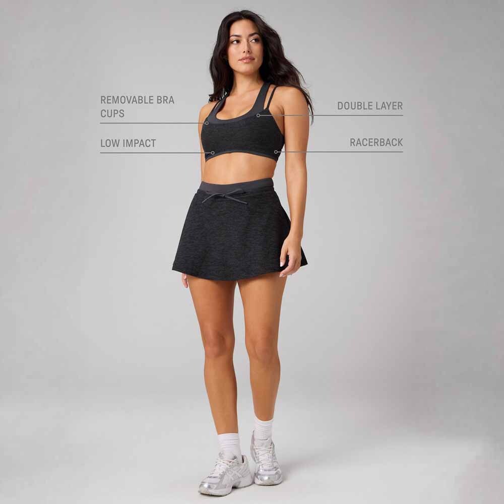 Bra Heatherflex Principal Low Impact Bra Mujer Raincloud Heather/midnight