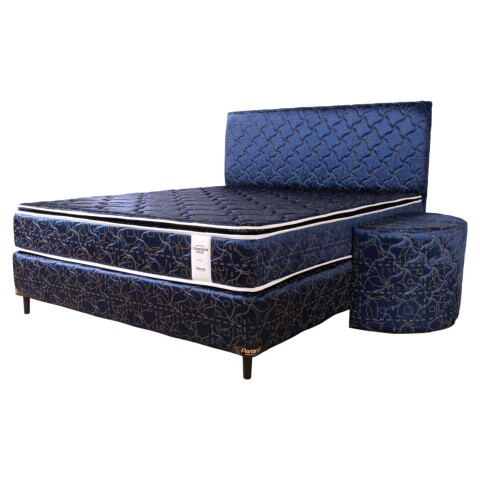 Juego completo Parana Neo Convencional Pillow Top 160x200 Cm Azul