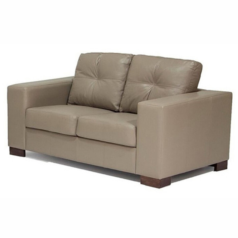 SOFA 100% CUERO - 2 CUERPOS - MODELO DOMINI - GRIS SOFA 100% CUERO - 2 CUERPOS - MODELO DOMINI - GRIS