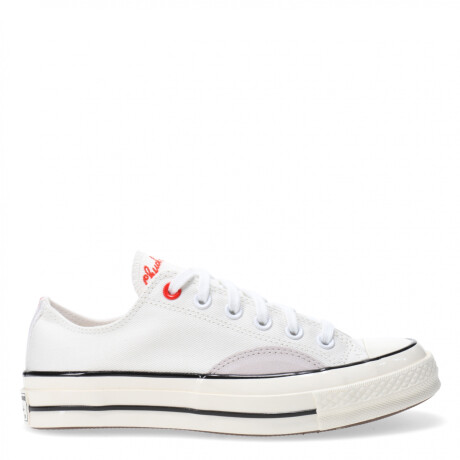 Championes Unisex Converse Chuck 70 Blanco - Gris - Rojo