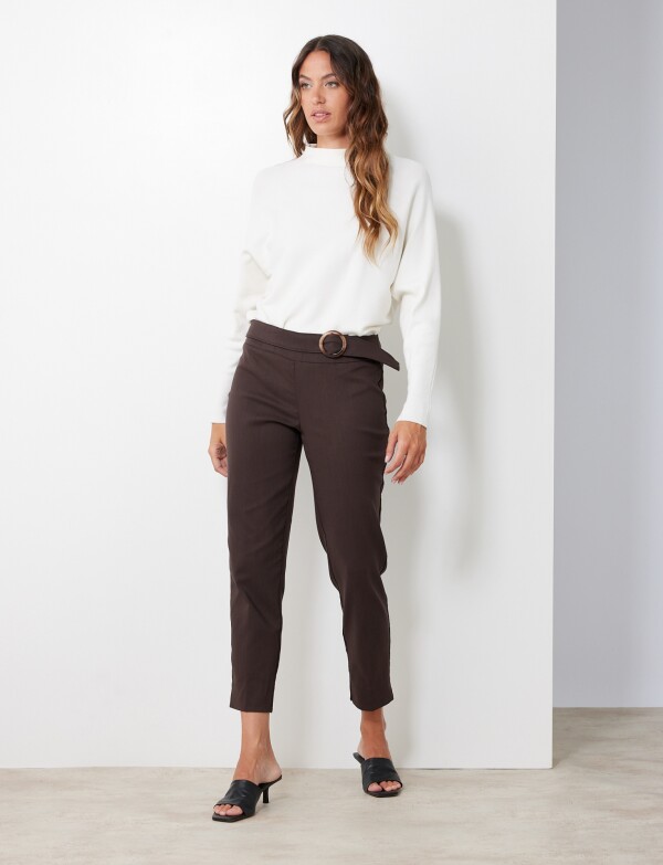 Pantalon Cinto MARRON