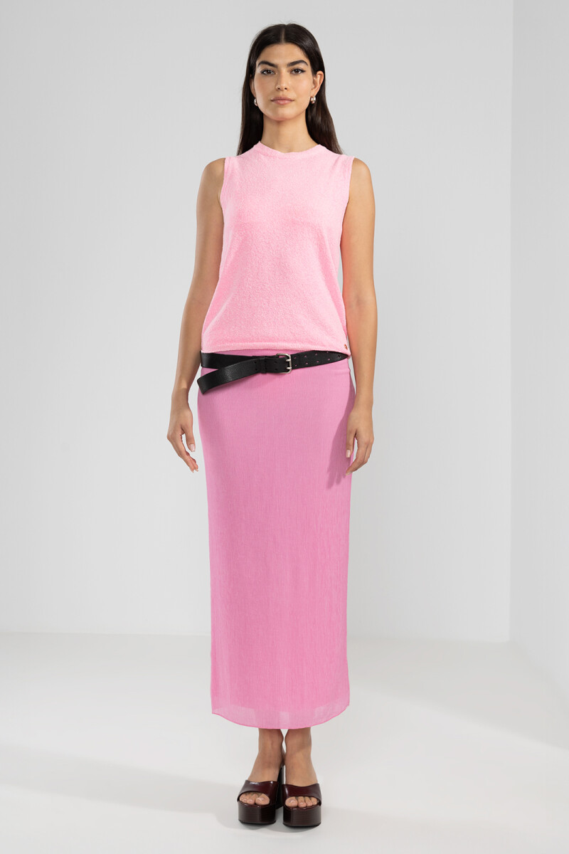 TEE KNIT TOP Cadaques Bubblegum