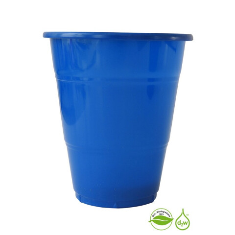 Vaso Biodegradable 360ml x10 Azul