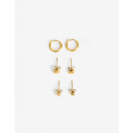 Aros Sets Metal Dorado