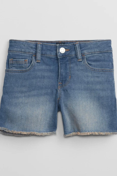 Short De Jean Midi Niña Medium Wash