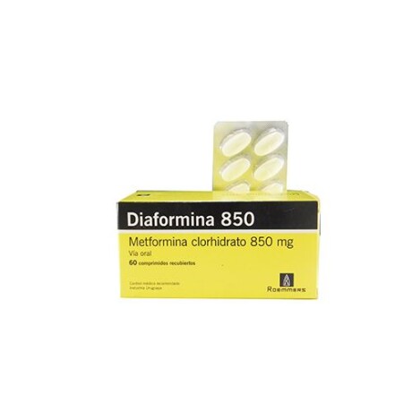 Diaformina 850 mg 60 comprimidos Diaformina 850 mg 60 comprimidos