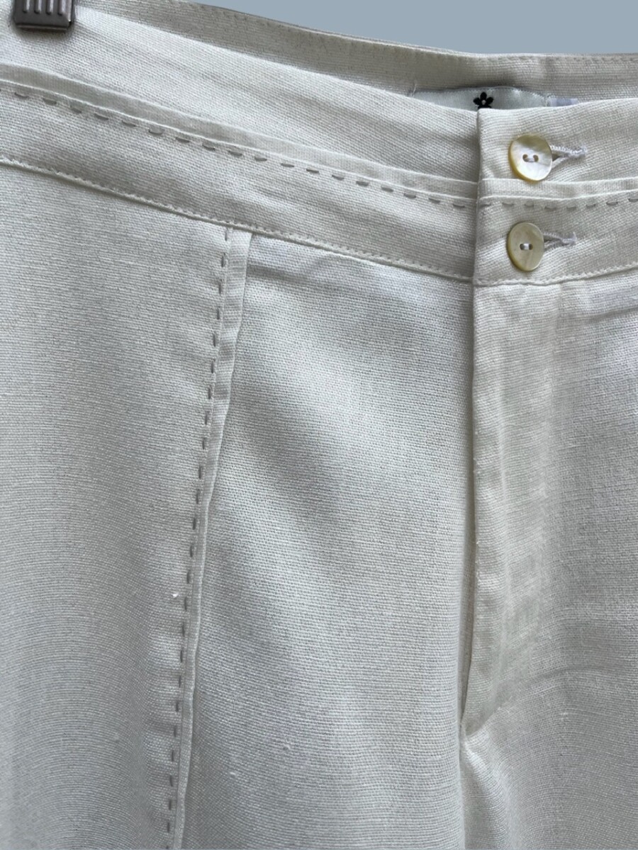 PANTALON METALIZADO CARMELO - BLANCO 