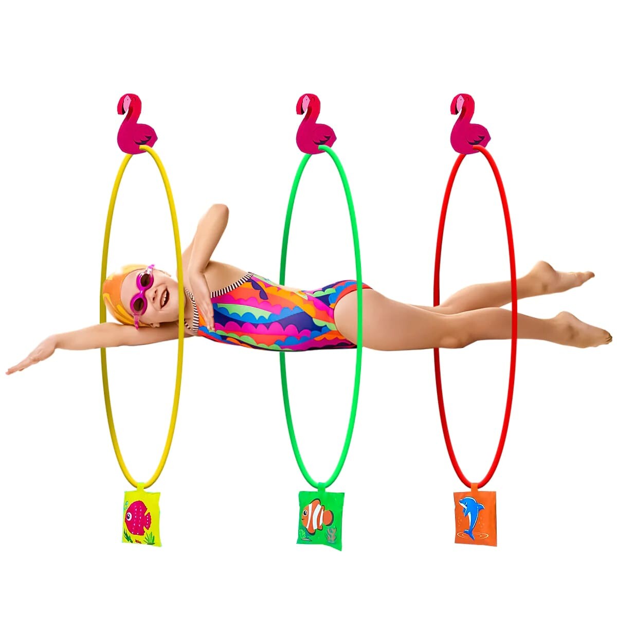 Set X3 Aros Natación Buceo Piscina Juegos Acuáticos - M1 