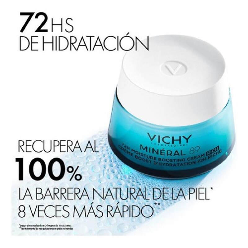 Crema Hidratante 72Hs Vichy Mineral 89 Textura Rica 50ml Crema Hidratante 72Hs Vichy Mineral 89 Textura Rica 50ml