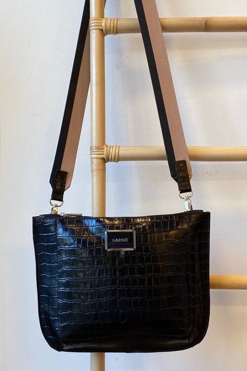 Bandolera Laura Crocco Negro