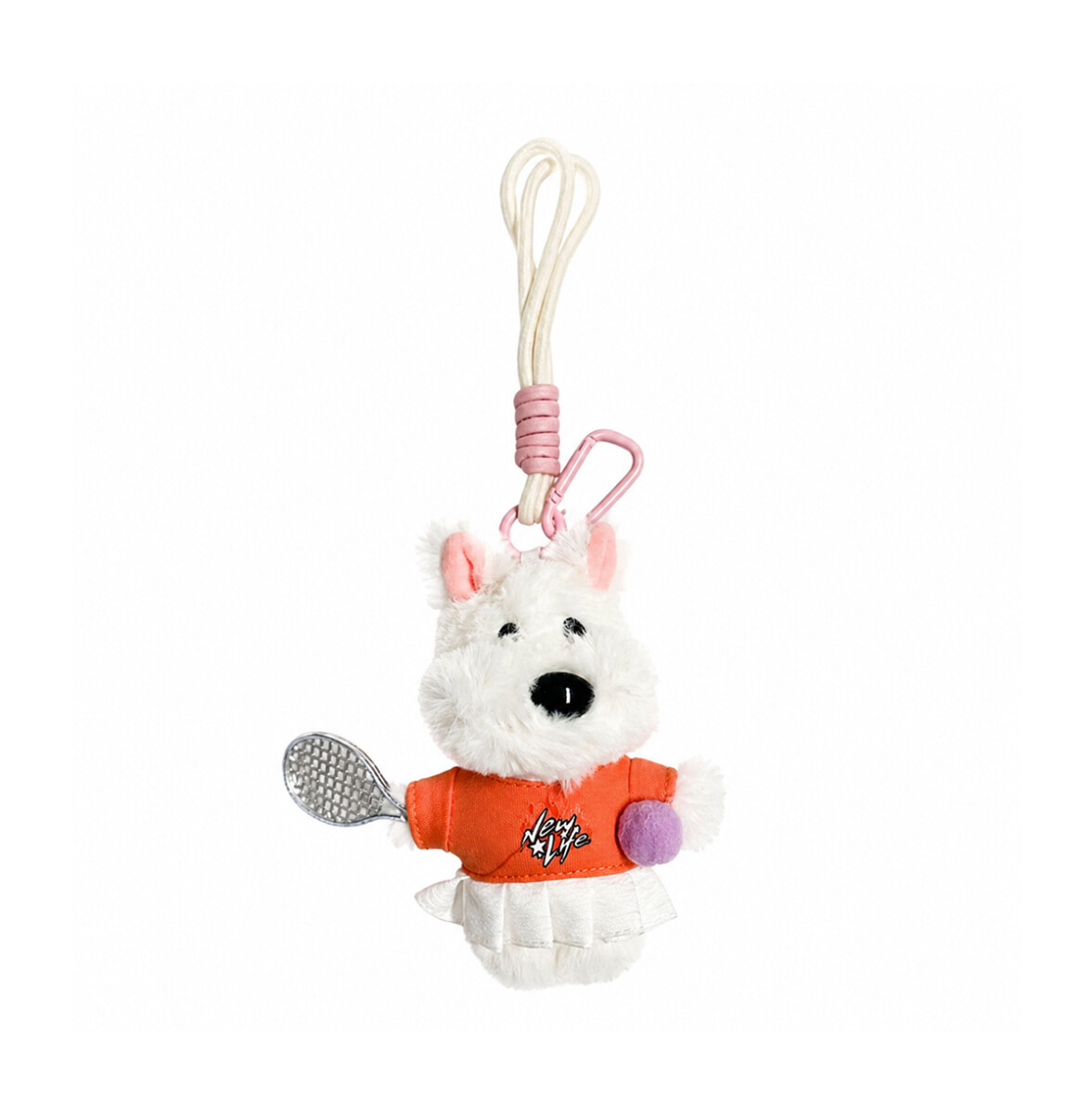 Llavero Perritos de peluche - Naranja 