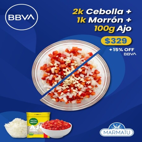 Cebolla 2 Kilos + Morron 1k + Ajo 100gr Cebolla 2 Kilos + Morron 1k + Ajo 100gr