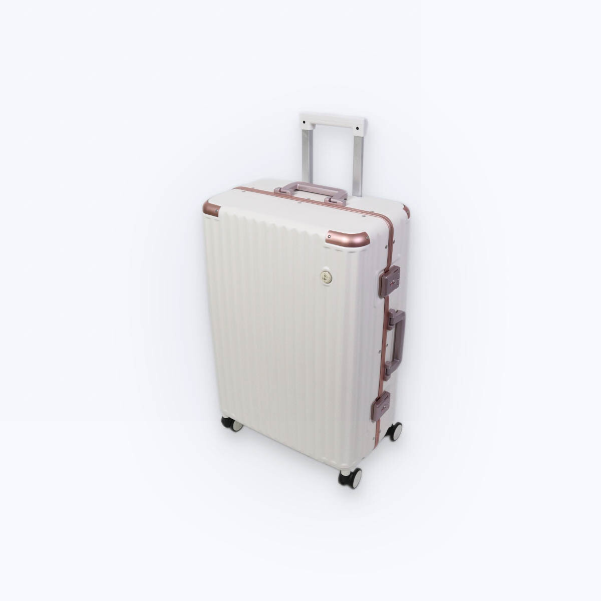 MALETA BLANCA/ROSE 24Pulg 