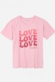 Remera con estampa LOVE ROSA