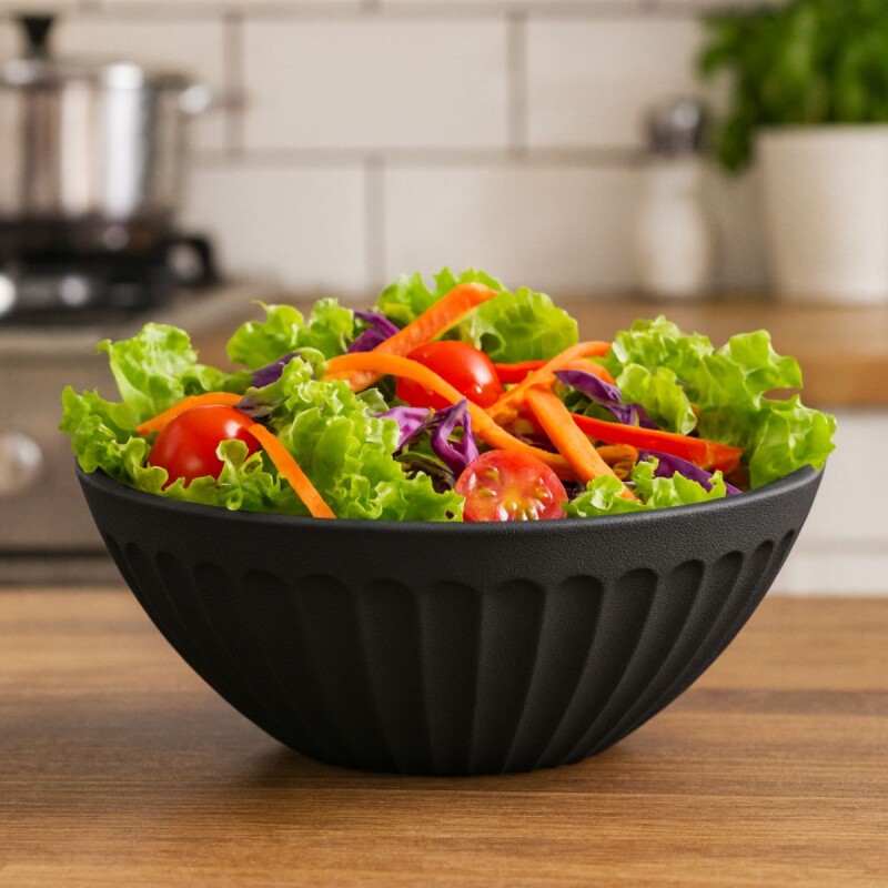 Bowl de plástico 1,5lts NEGRO