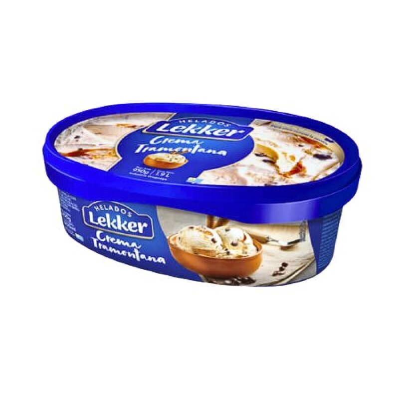 Helado Lekker - 900 ml Crema Tramontana