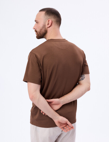 T-shirt Emil marron