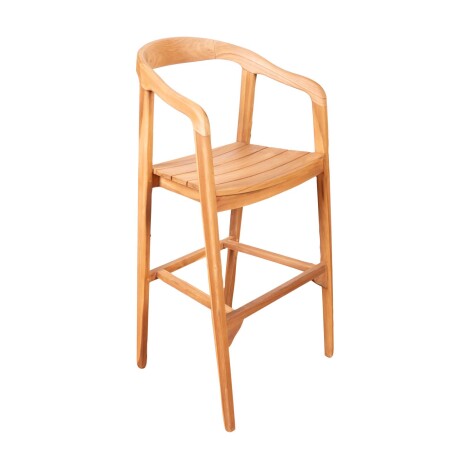 SILLA BAR EXT MADERA NATURAL-BEIGE FUNNY