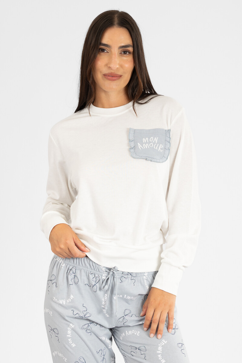 Pijama bow mon amour Celeste