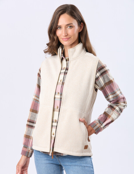 CHALECO CUELLO ALTO Crudo