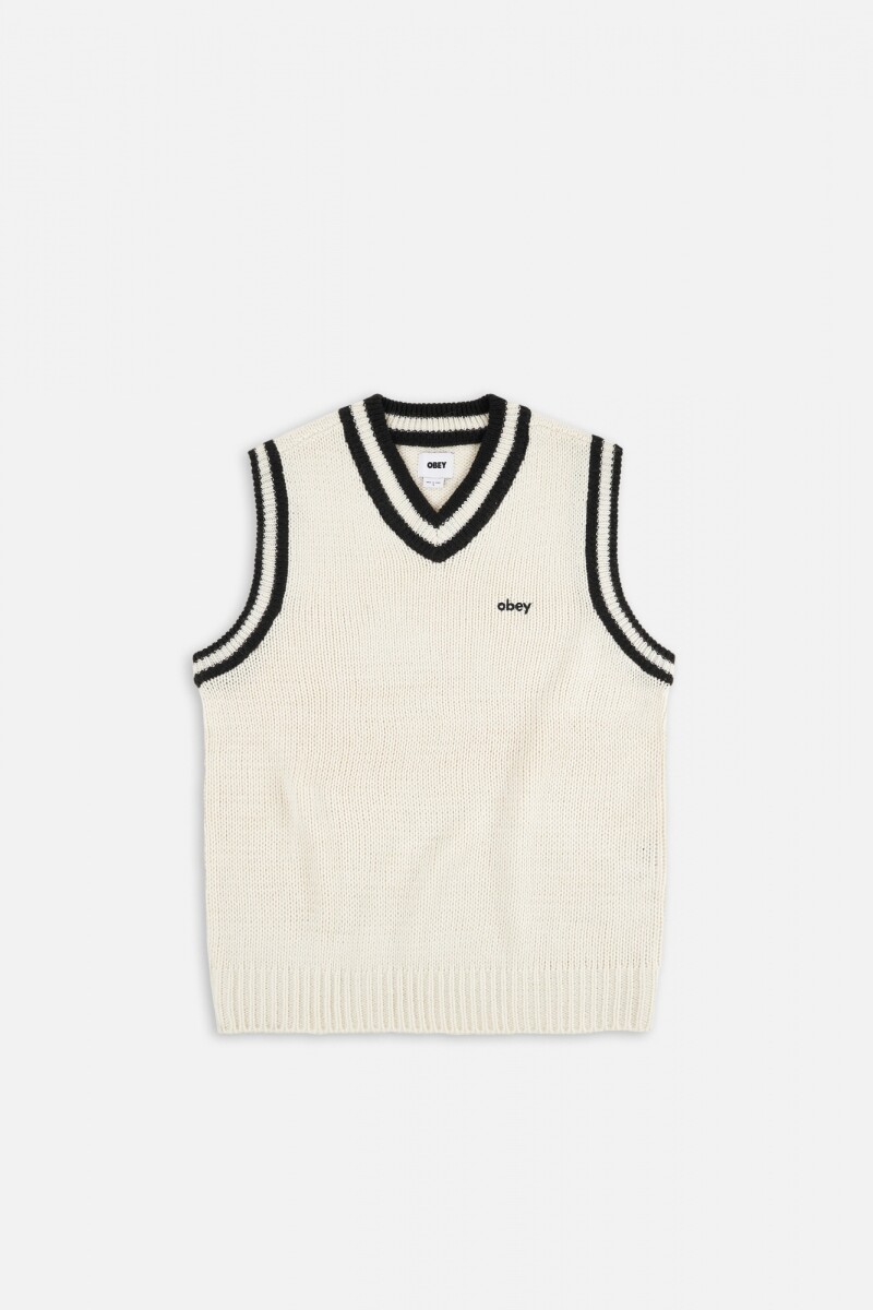 OBEY ALDEN SWEATER VEST Blanco