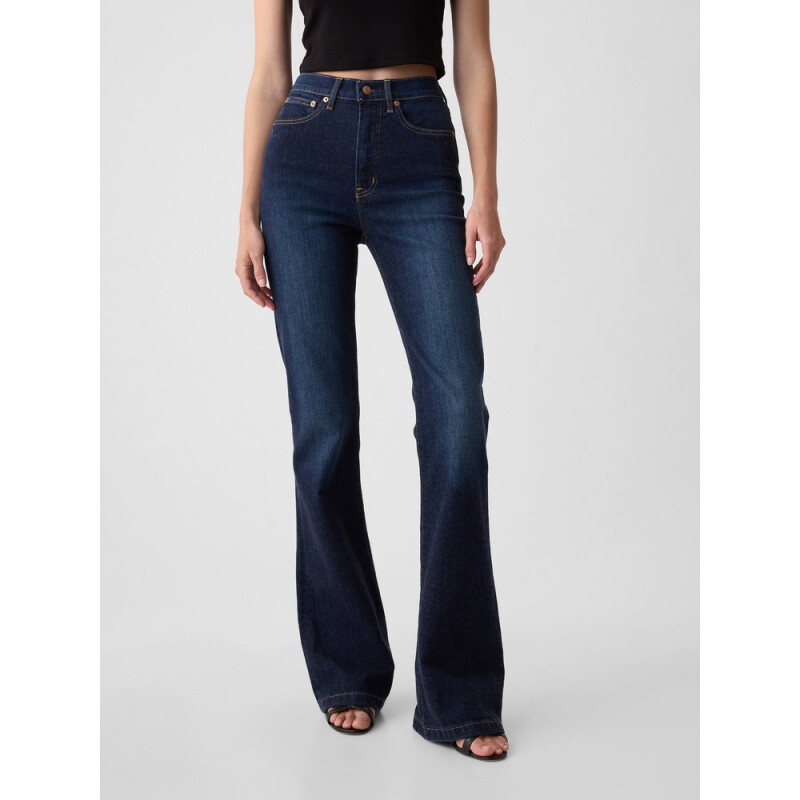 70S FLARE HR DK HOLZER DARK WASH