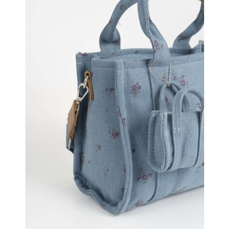 Cartera City Canvas Azul Gastado