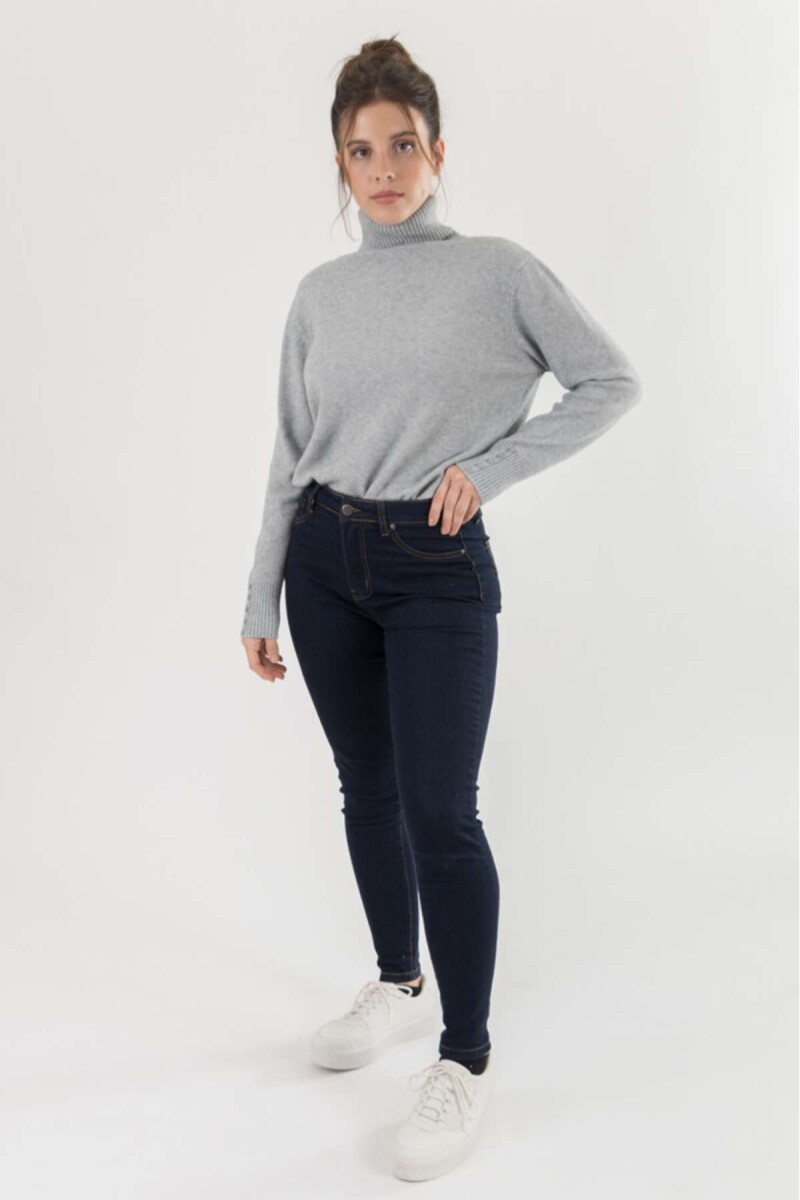 Leggings cintura alta - Mid denim 
