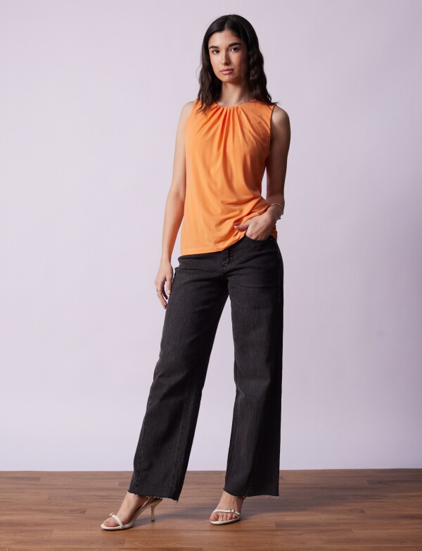 Blusa Pinzas ANARANJADO