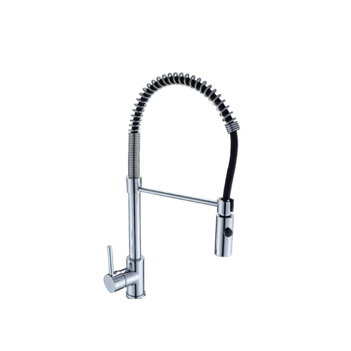 Griferia de Cocina Monocomando con Pico Curvo Cromado Linea Dallas 