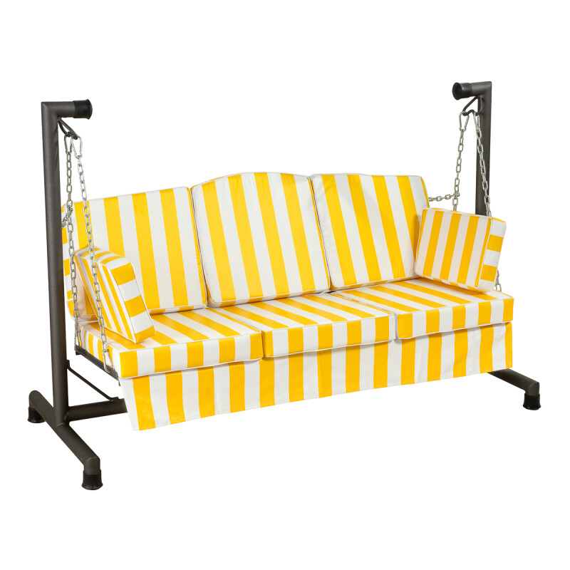 Hamaca de Jardín Intermedia Hierro 1.50 m con Almohadones Hamaca de Jardín Intermedia Hierro 1.50 m con Almohadones