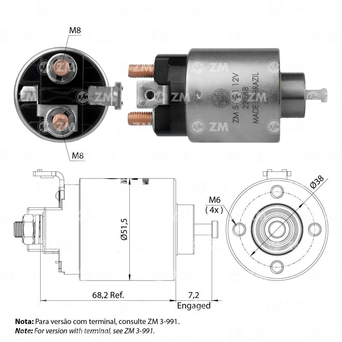 AUTOMATICO DE ARRANQUE MAZDA AUT.ARR. 2/3 S/MITSUBISHI ZM 