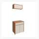 JUEGO MODULAR PARA COCINA INCLUYE AEREO Y BAJO MESADA GAMAS DE BEIGE