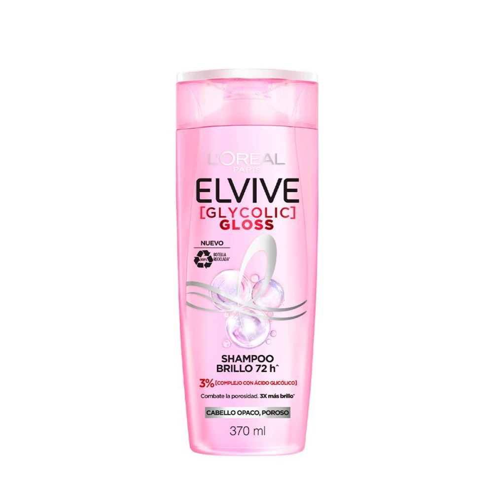 ELVIVE SHAMPOO GLYCOLIC GLOSS 370 ML.