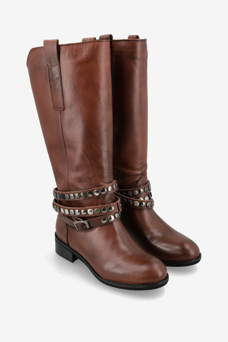 Bota larga Marron
