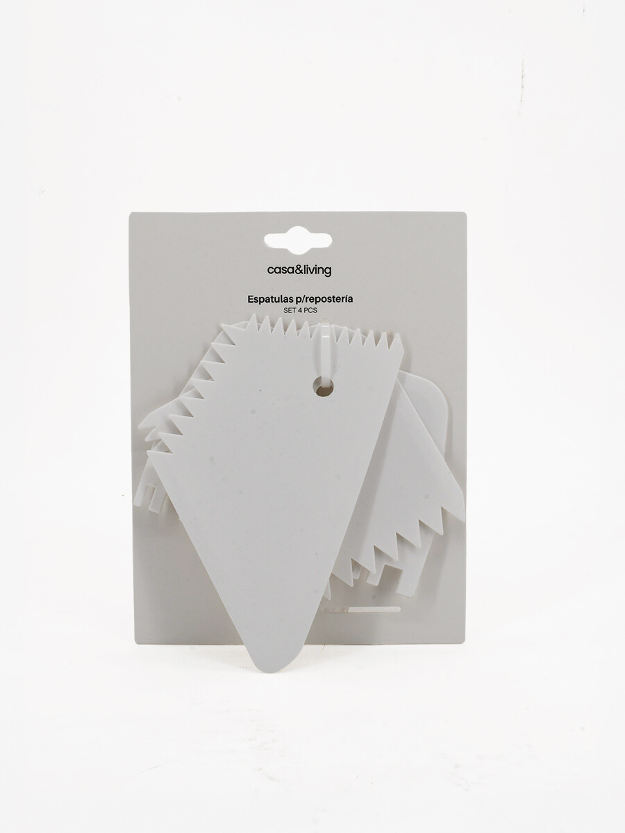 ESPATULAS REPOSTERIA PACK X 4 - BLANCO 