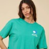 Remera Dama M/C C/Estam. Rusty Aqua