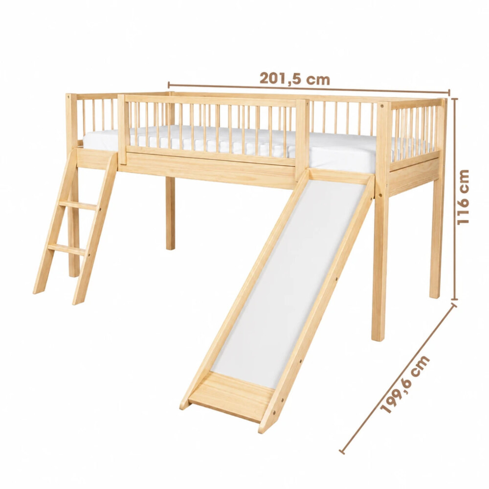CAMA TOBOGAN MADERA NATURAL-BEIGE FARM