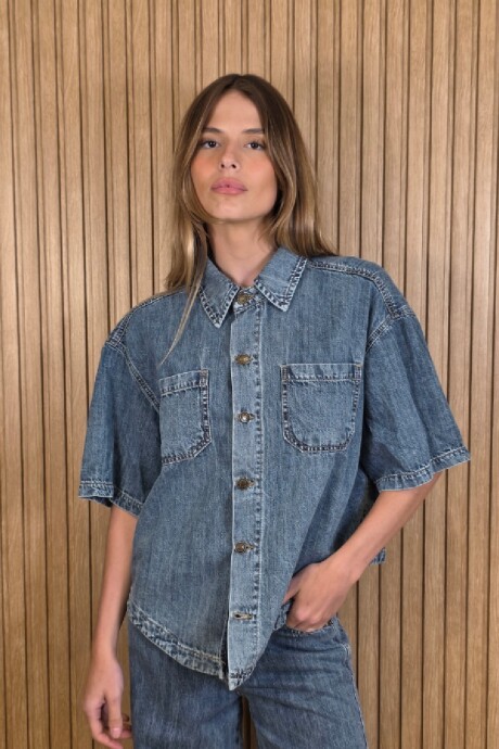 Sobrecamisa Sol Denim Azul Soft