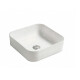 Bacha Cuadrada De Loza Blanca Para Apoyo Aq21183-W 38.5X38.5X14 No Incluye Valvula