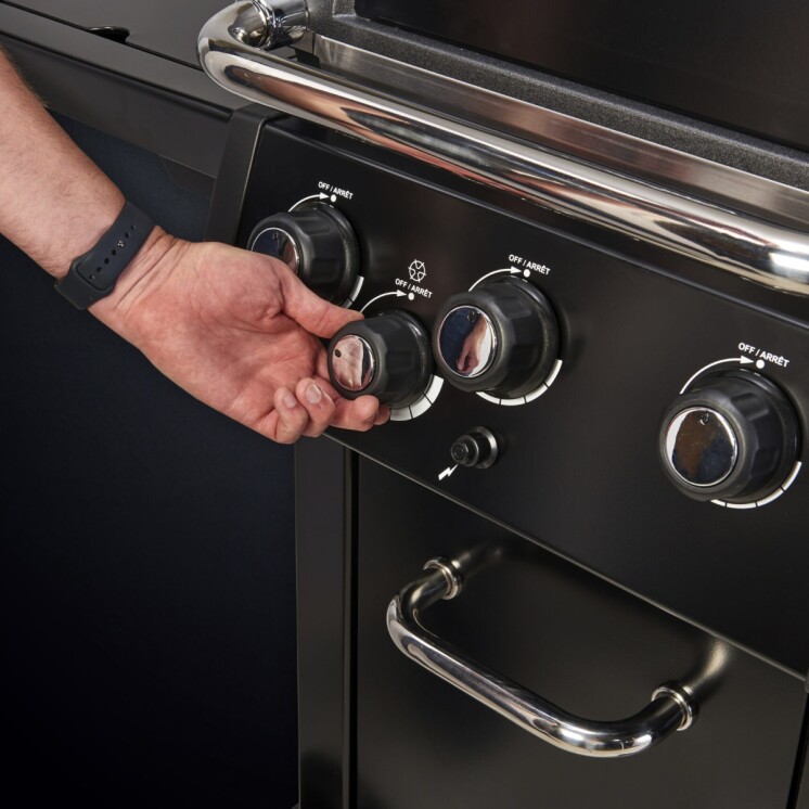 Barbacoa a Gas Broil King Royal 340 Shadow 3 Quemadores con Hornalla Lateral Barbacoa a Gas Broil King Royal 340 Shadow 3 Quemadores con Hornalla Lateral